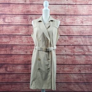 Tan Trench Dress